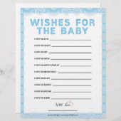ベビーの願い[ラグジュアリーレース[青]] レターヘッド (正面/裏面)