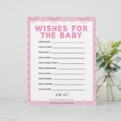 ベビーの願い[高級レース[ピンク] レターヘッド (スタンド正面)