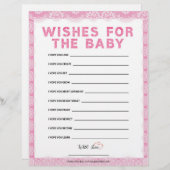 ベビーの願い[高級レース[ピンク] レターヘッド (正面/裏面)