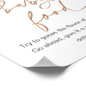 ベビーの食べ物のキラキラ星の赤ちゃんシャワーのサインを推測 ポスター (角)