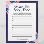 ベビーの食べ物を推測[フローラフレーム] レターヘッド (正面)