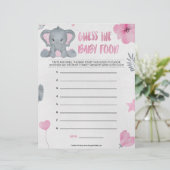 ベビーの食べ物を推測[ベビーゾウ[ピンク] レターヘッド (スタンド正面)