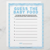 ベビーの食べ物を推測[高級レース[青]] レターヘッド (正面/裏面)