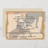 ベビーの馬の誕生のベビーシャワーの招待状 招待状 (正面/裏面)