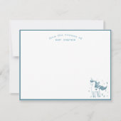 ベビーの魔法のユニコーン保育園からの ノートカード (正面)