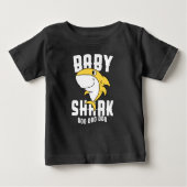ベビーの鮫の男の子の女の子の誕生日のハロウィンのクリスマス ベビーTシャツ (正面)