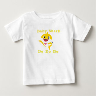 ベビーの鮫はしますします ベビーTシャツ