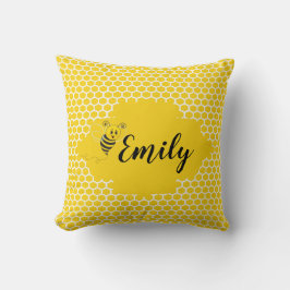 ベビーの黄色く白いのまわりにの蜜蜂の巣の蜂蜜 クッション