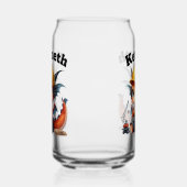 ベビーの龍の塔を建てる懸命の帽子 ガラス缶 (左)