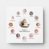 ベビーの1年目12ヶ月フォトメモリ フォトプラーク (正面)