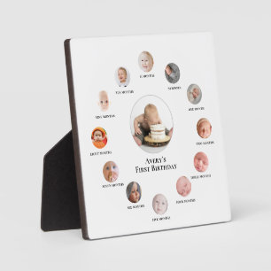 ベビーの1年目12ヶ月フォトメモリ フォトプラーク