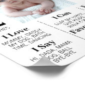 ベビーの2年目の節目2回目の誕生日の写真 ポスター (角)