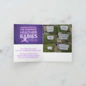 ベビーの2012年のサンキューカードのための3月 サンキューカード (内部)