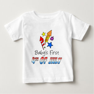 ベビーの7月の第1日 ベビーTシャツ