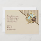 ベビーの《キリスト教》洗礼式や命名式の招待状Safarri 招待状 (裏面)