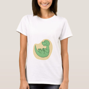 ベビーのBrontosaurのマタニティシャツ Tシャツ