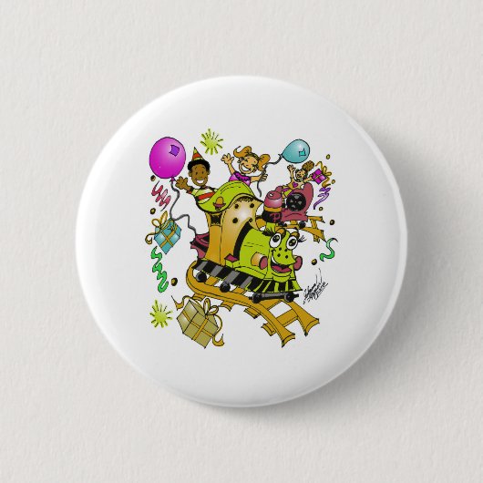 ベビーのchooのchooの列車 缶バッジ (正面)