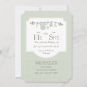 ベビーのClotheslineの性は招待状を明らかにします 招待状 (正面)