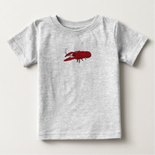 ベビーのCrawfishのティー ベビーTシャツ