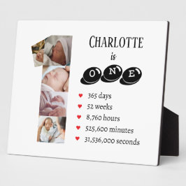 ベビーのIst Year Photo Collage Number 1 フォトプラーク
