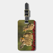 ベビーのLaniusのSchachの3羽の鳥 ラゲッジタグ (正面縦)