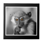 ベビーのMangabey猿 タイル (正面)