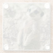 ベビーのMeerkatガラスのコースター ガラスコースター (裏面)