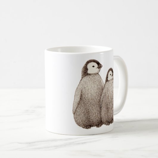 ベビーのPenquinの兄弟のマグ コーヒーマグカップ (正面右)