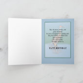 ベビーのSandhillクレーンが付いている叔父さんのバースデー・カード カード (内部)