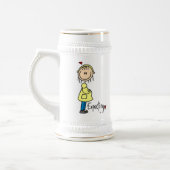 ベビーのTシャツおよびギフトの期待 ビールジョッキ (左)