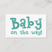 ベビーのWays Registry Cardのティール（緑がかった色） エンクロージャーカード (正面)