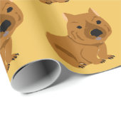 ベビーのWombatのかわいいデザイン ラッピングペーパー (ロールコーナー)