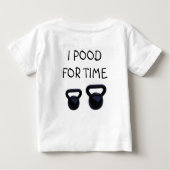 ベビーのXFitのワイシャツ ベビーTシャツ (裏面)