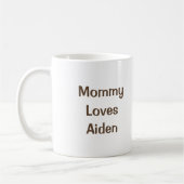 ベビーはお母さんのコアラのパーソナライズなマグを抱き締めます コーヒーマグカップ (左)