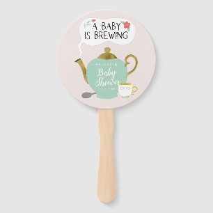 ベビーはお洒落なお茶会のベビーシャワーを醸造しています ハンドファン