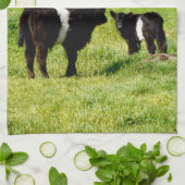 ベビーはこの国でガロウェイ牛を食べた キッチンタオル (折り畳み)