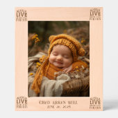 ベビーはまだ両親と一緒に暮らしている レーザー彫刻フレーム