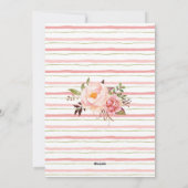 ベビーはイースターティーシャワー招待状を醸造している シーズンカード (裏面)