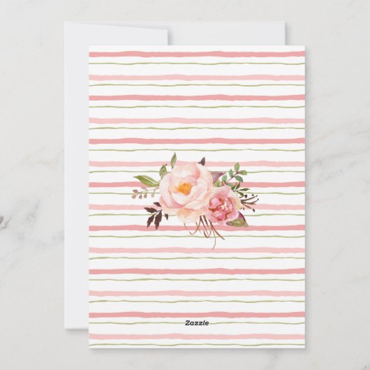 ベビーはイースターティーシャワー招待状を醸造している シーズンカード (裏面)