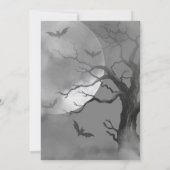 ベビーはウィッチ不気味ハロウィーンベイビーシャワーを醸造している 招待状 (裏面)