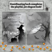 ベビーはウィッチ不気味ハロウィーンベイビーシャワーを醸造している 招待状