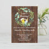 ベビーはカップルの赤ちゃんシャワーを醸造している 招待状 (スタンド正面)