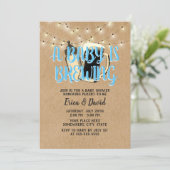 ベビーはクラフト素朴ビール赤ちゃんシャワー 招待状 (スタンド正面)