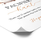 ベビーはコーヒーおしゃぶり狩りゲームサインを醸造している ポスター (角)