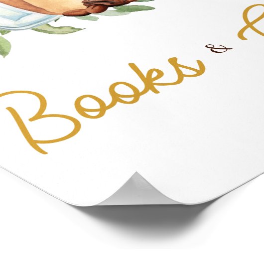 ベビーはコーヒーの本や贈り物を造ること ポスター (角)