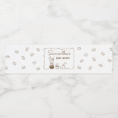 ベビーはコーヒーの赤ちゃんシャワーを醸造している ペットボトルラベル (シングルラベル)