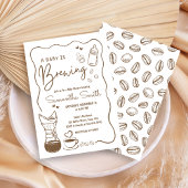 ベビーはコーヒーの赤ちゃんシャワーを醸造している 招待状