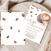 ベビーはコーヒーの赤ちゃんシャワーを醸造している 招待状