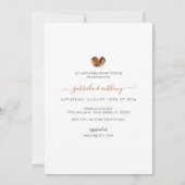 ベビーはコーヒーの赤ちゃんシャワーを醸造している | 水彩画 招待状 (裏面)