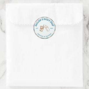 ベビーはコーヒーの赤ちゃん男女兼用シャワーを醸造している ラウンドシール